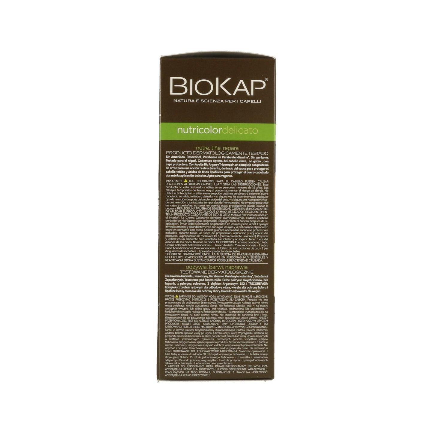 Biokap Nutricolor Tinte 2.9 Castaño Oscuro Chocolate 140 ml