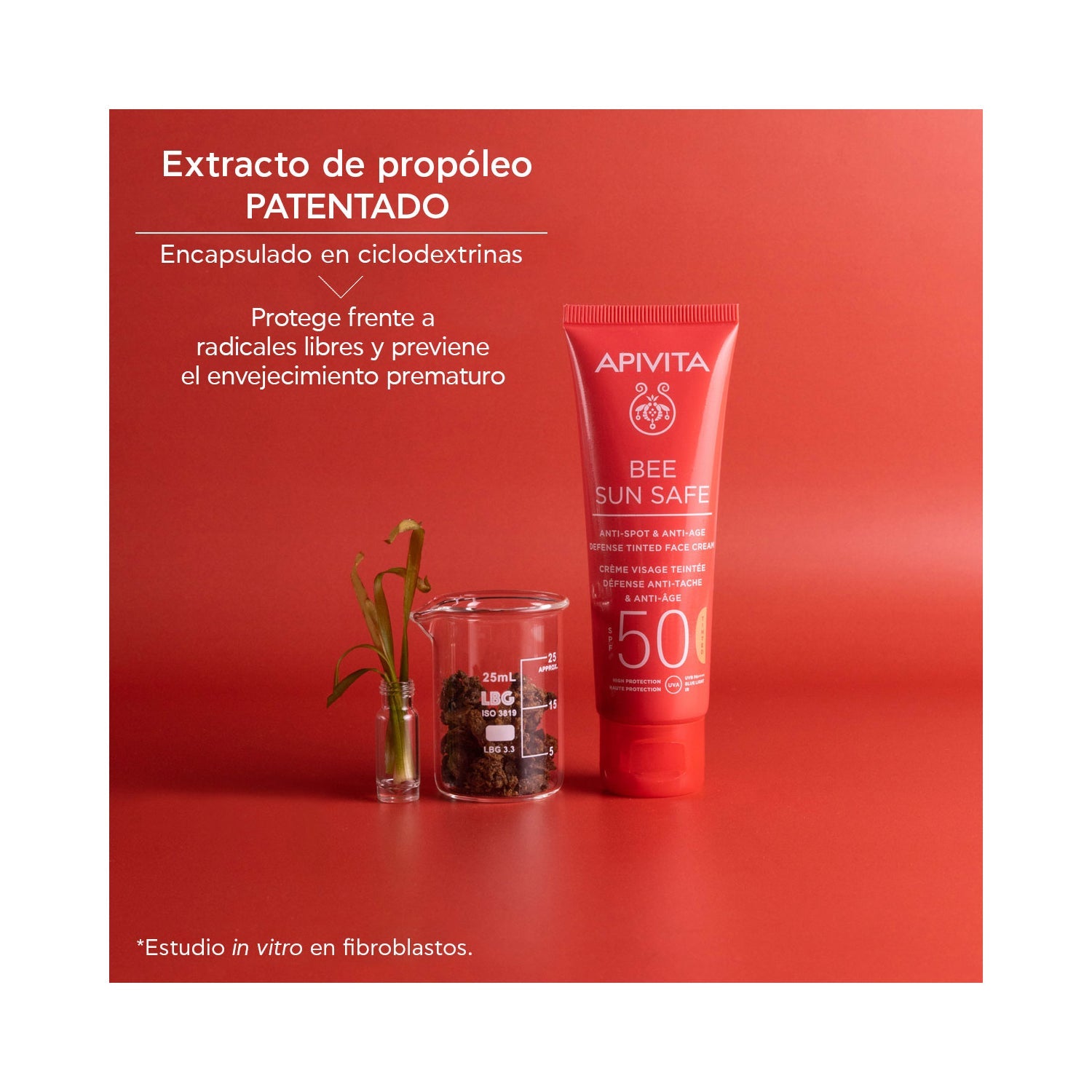 Apivita Bee Sun Safe Antiarrugas con Color SPF50 50ml