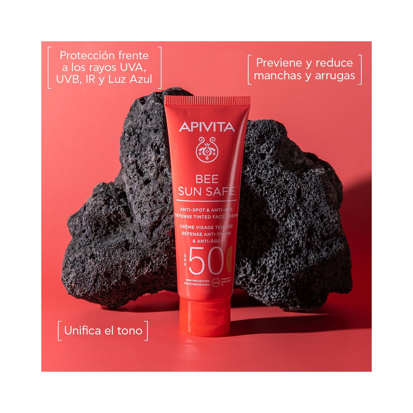 Apivita Bee Sun Safe Antiarrugas con Color SPF50 50ml
