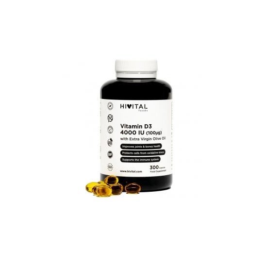 Hivital Vitamina D3 4000 UI 300 perlas