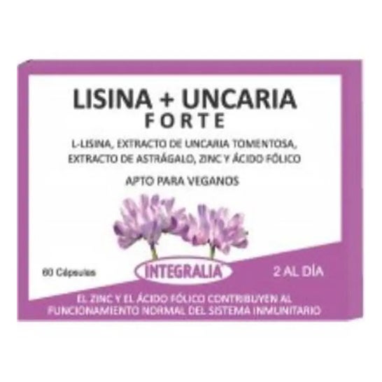 Integralia Lisina + Uncaria Forte 60 caps