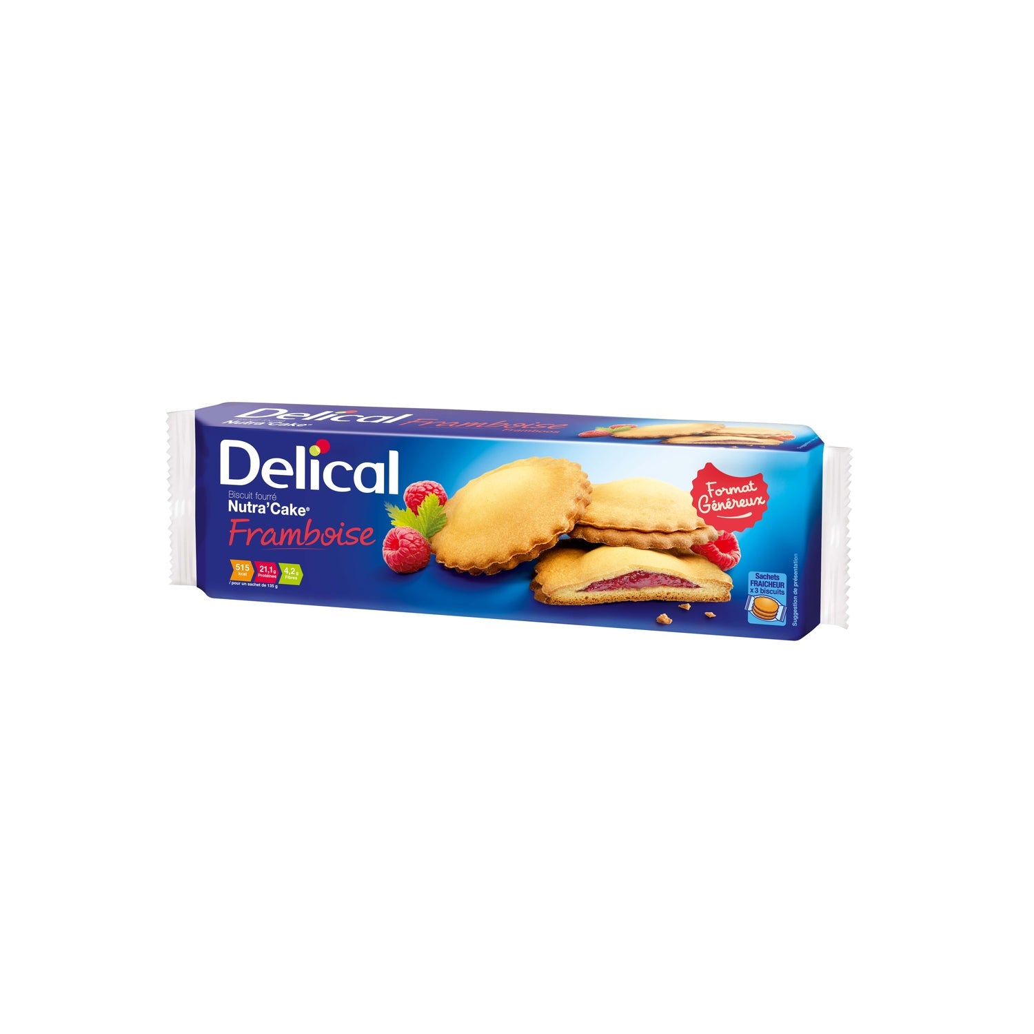Deliciosa Galleta de Frambuesa Nutra'Cake 3/135G