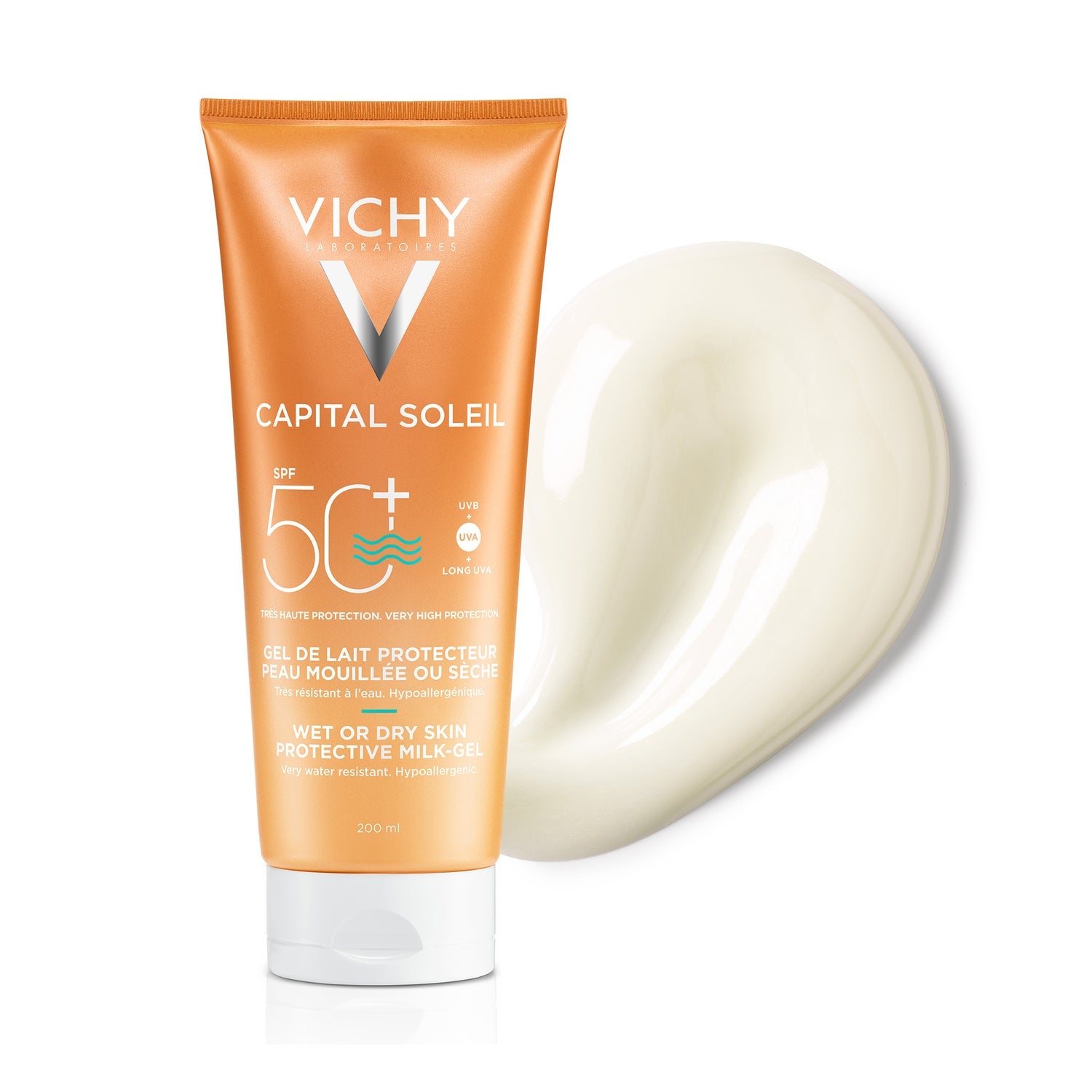Vichy Capital Soleil Leche-Gel Wet or Dry Skin SPF50+ 200ml