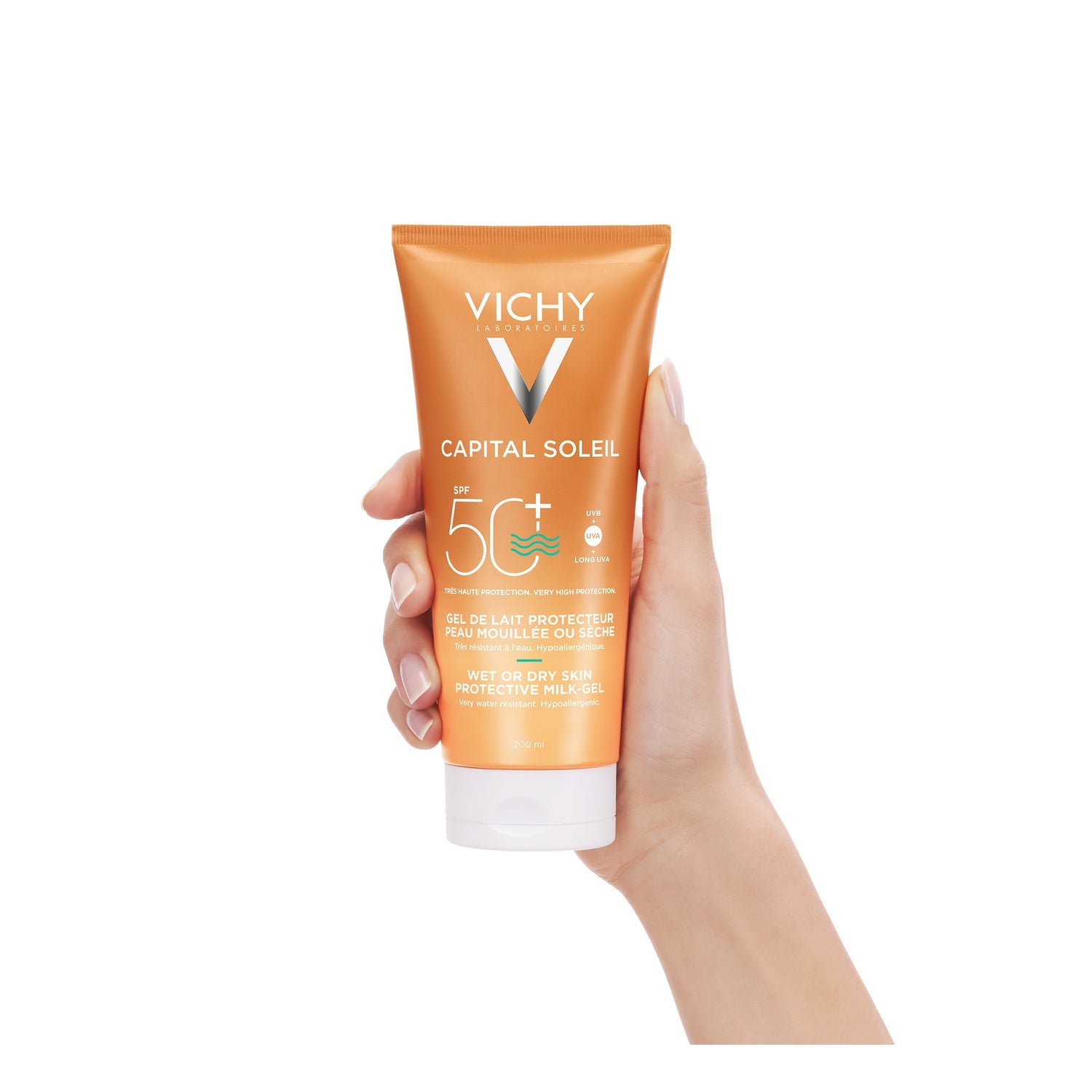 Vichy Capital Soleil Leche-Gel Wet or Dry Skin SPF50+ 200ml