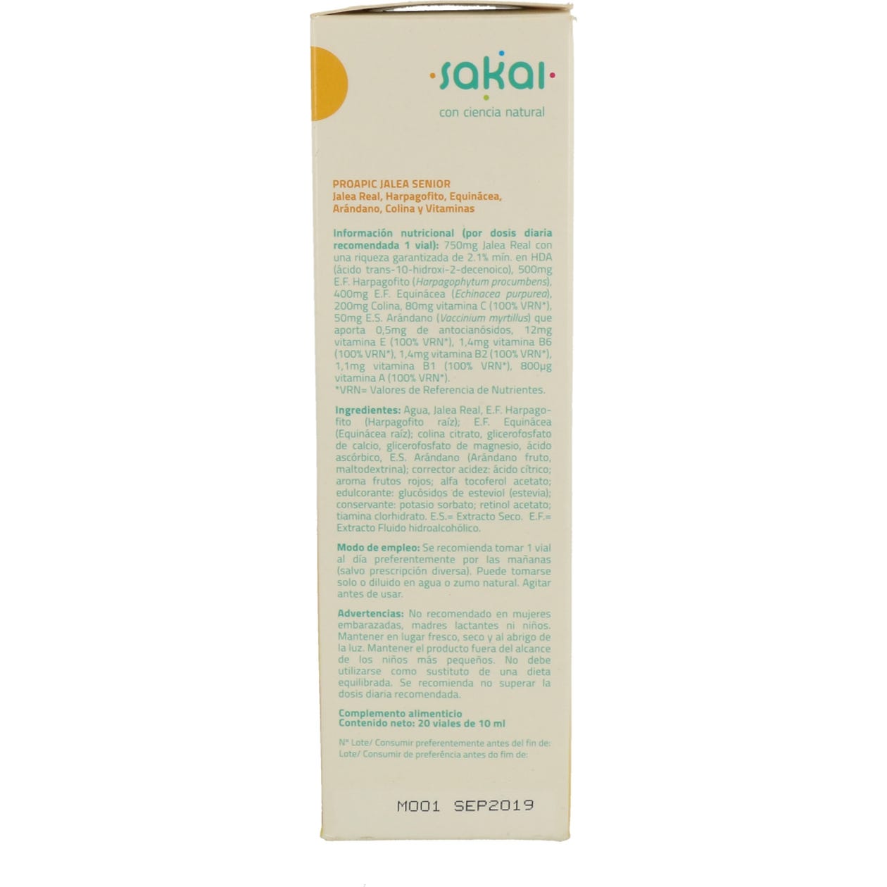 Sakai Proapic Jalea Senior 20amp