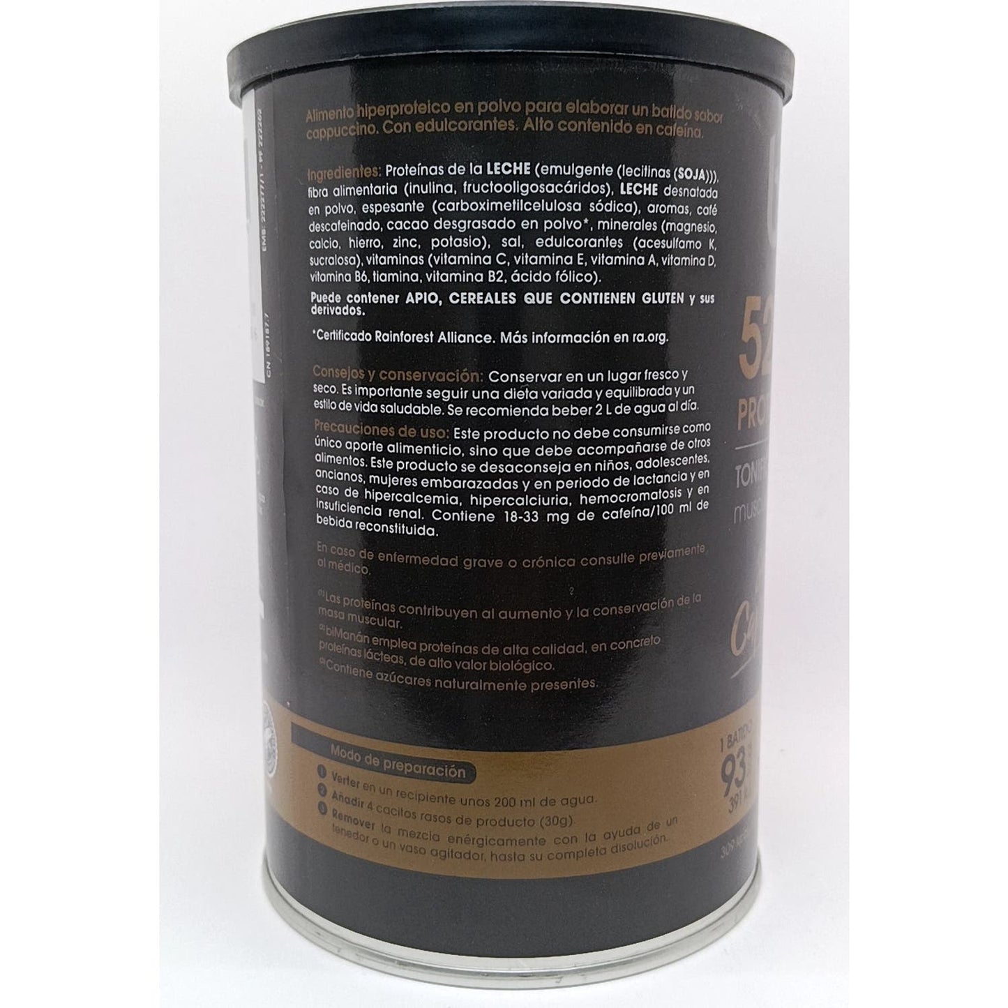 biManán beFit Proteína Sabor Capuccino 12 Batidos