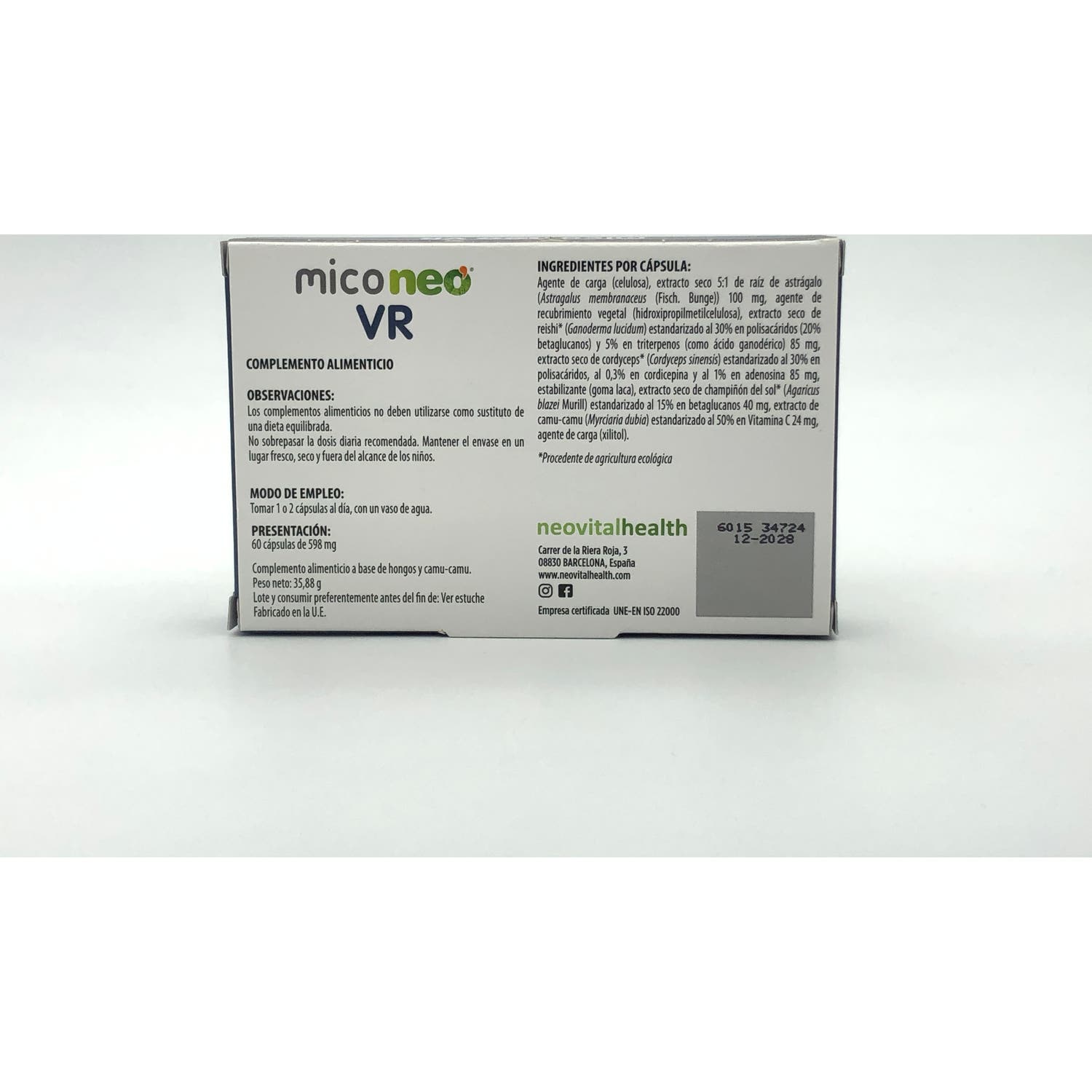 Neovital Health Mico Neo Vr 60cáps