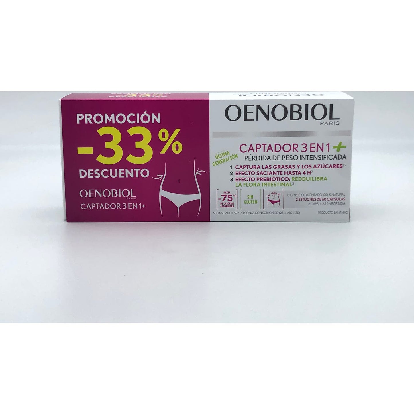 Oenobiol Captador 3en1 Plus 2x60caps