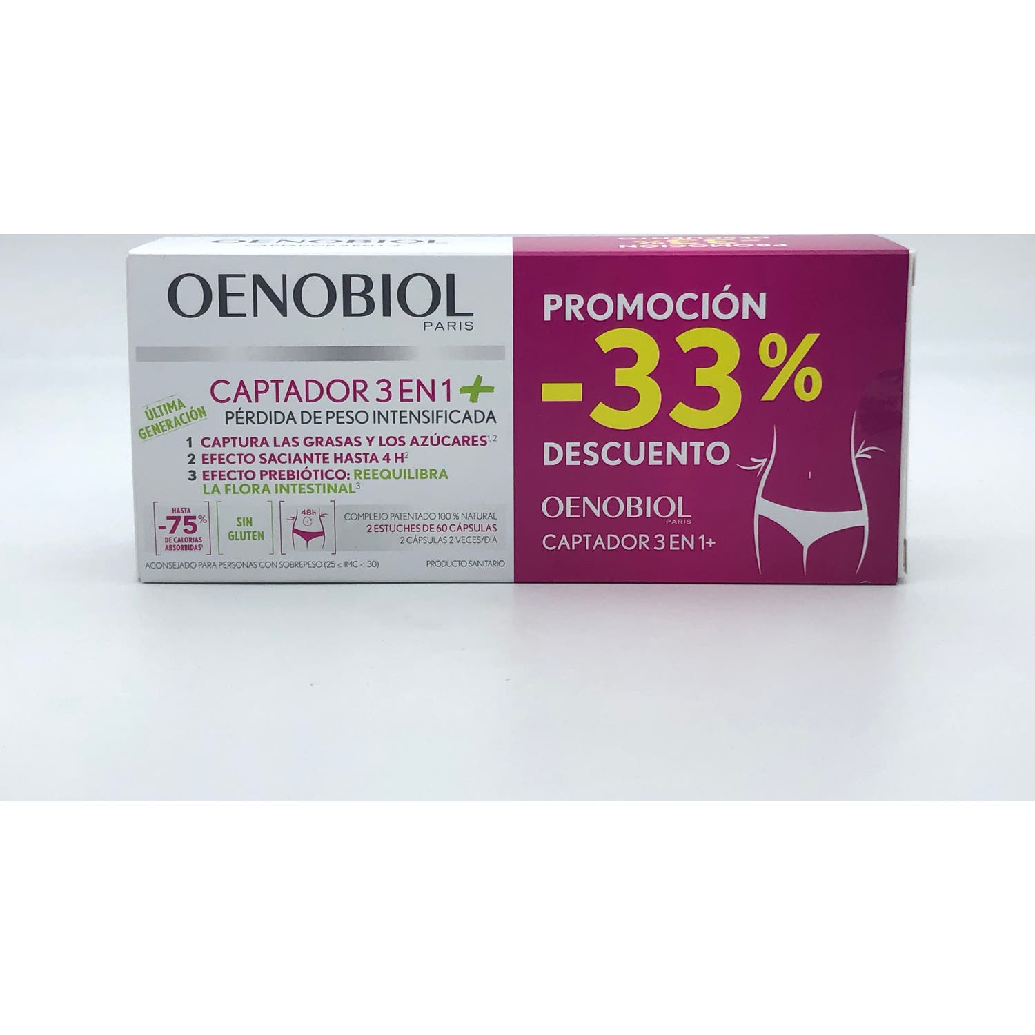 Oenobiol Captador 3en1 Plus 2x60caps