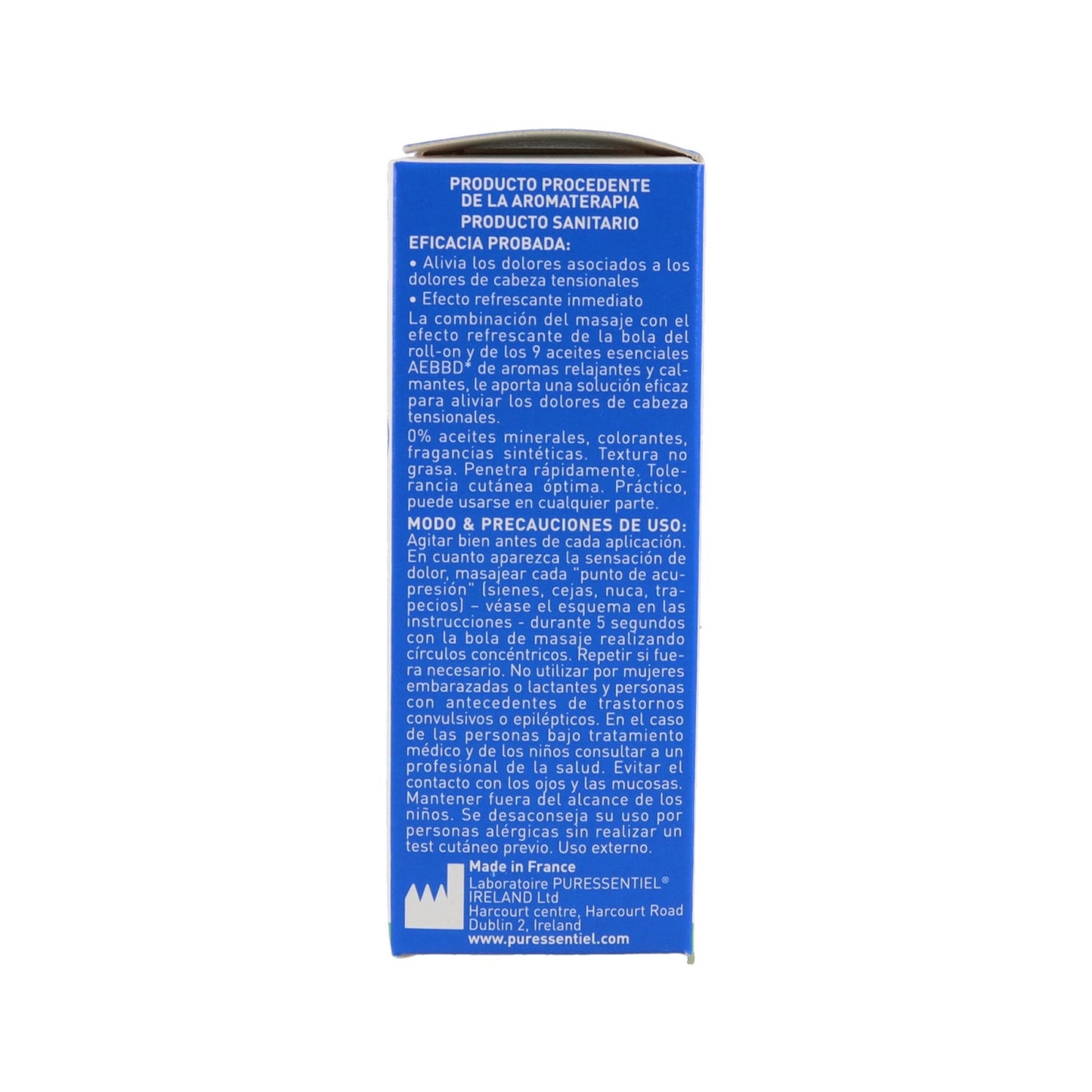 Puressentiel Roll-on Dolores de Cabeza 9 Aceites Esenciales 5ml