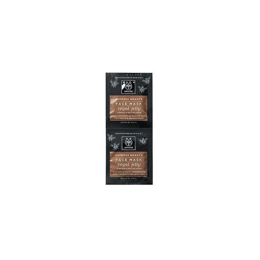 Apivita Express Mascarilla Facial Jalea Real 2x8ml
