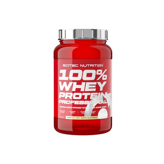 Scitec Nutrition 100% Whey Protein Vainilla Frutas del Bosque 920 g