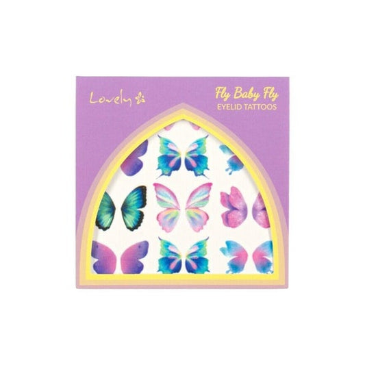 Lovely Fly Baby Fly Eyelid Tattoos 12 Pairs
