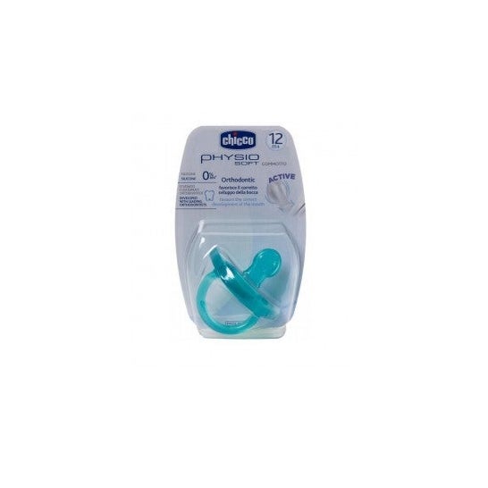 Chicco® chupete physio soft anatómicogommotratamiento 12 M+ azul