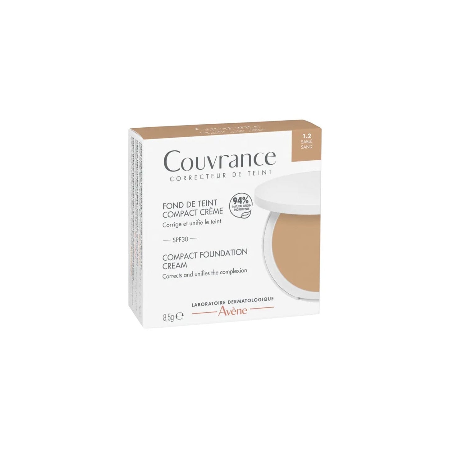 Avène Couvrance Base Maquillaje SPF30 1.2 Arena 8.5g
