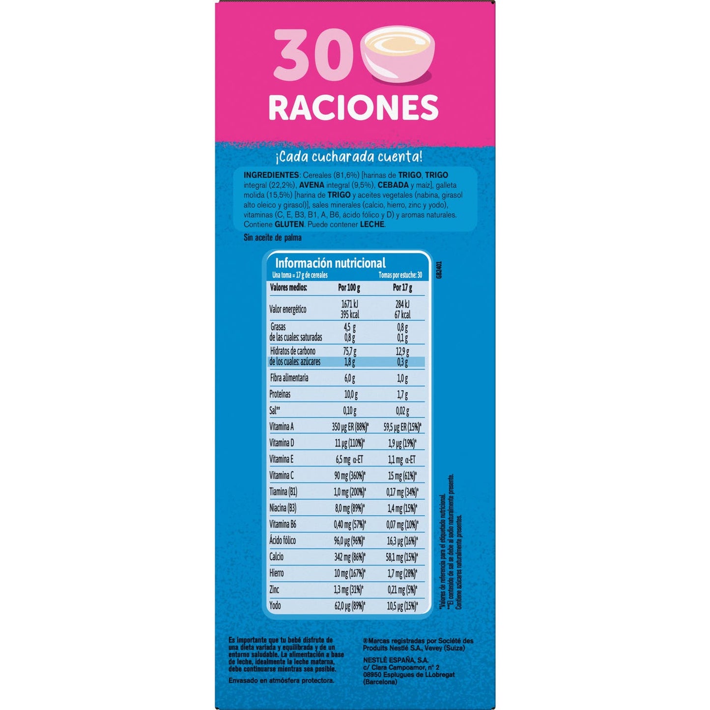 Gerber Multicereales 0% 0% Galleta 510g