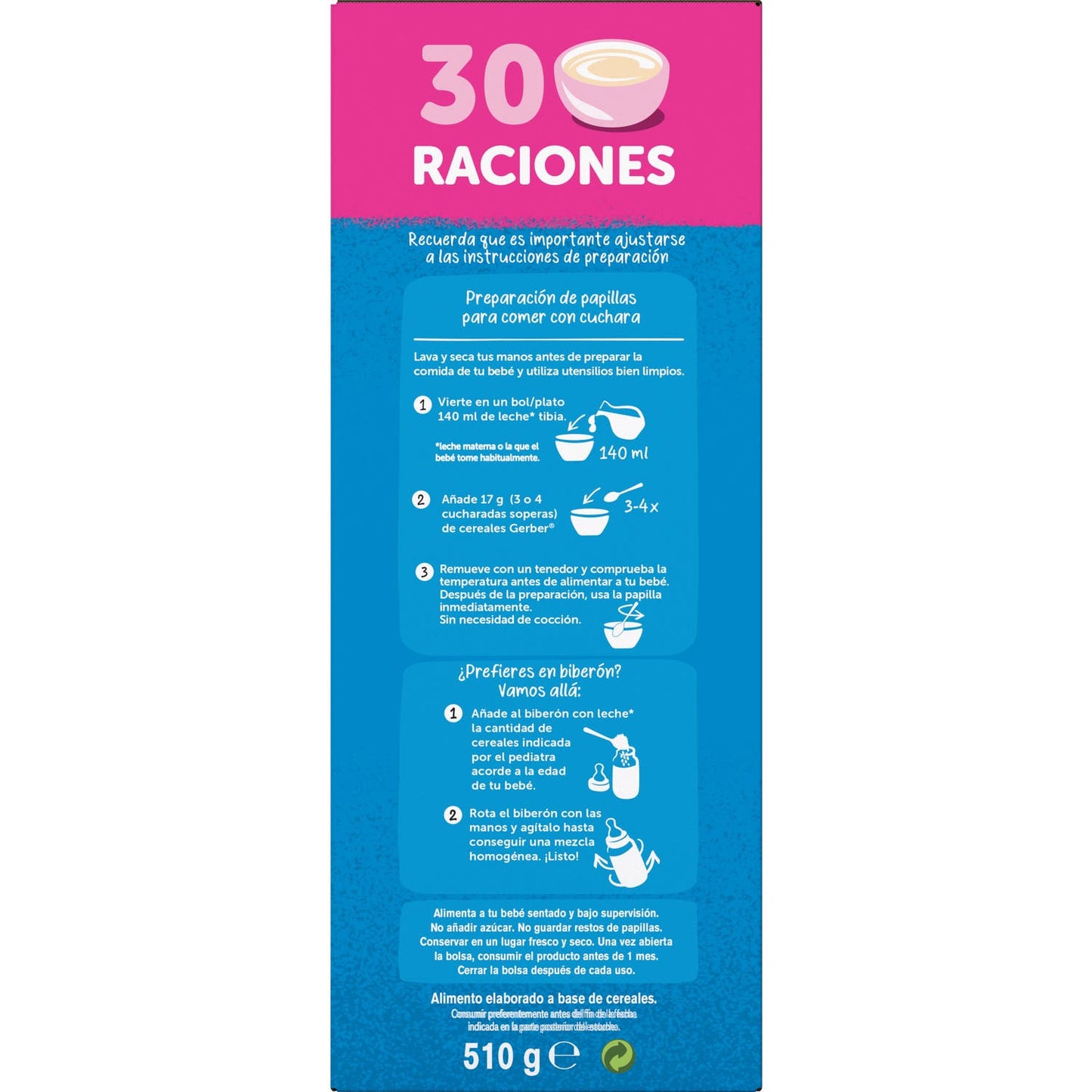 Gerber Multicereales 0% 0% Galleta 510g