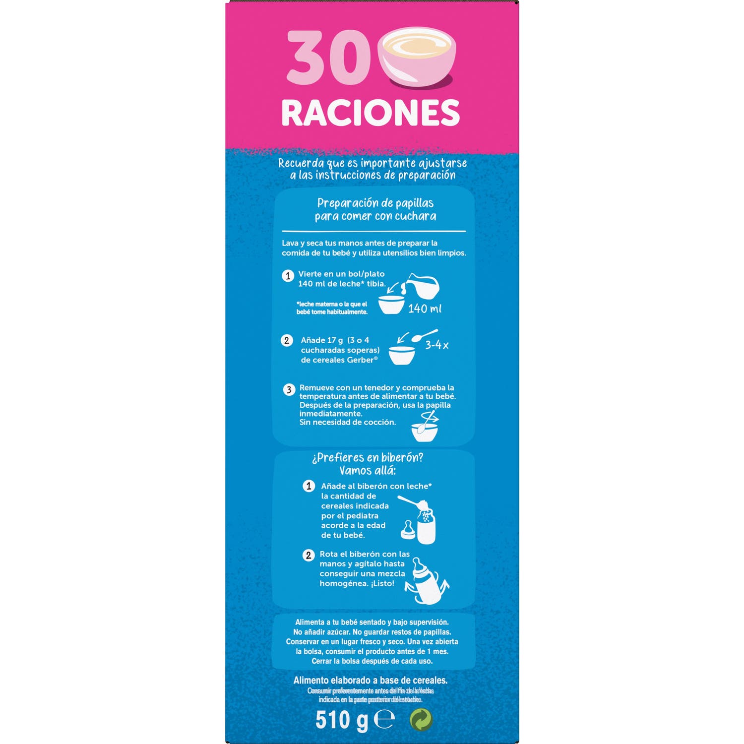 Gerber Multicereales 0% 0% Galleta 510g
