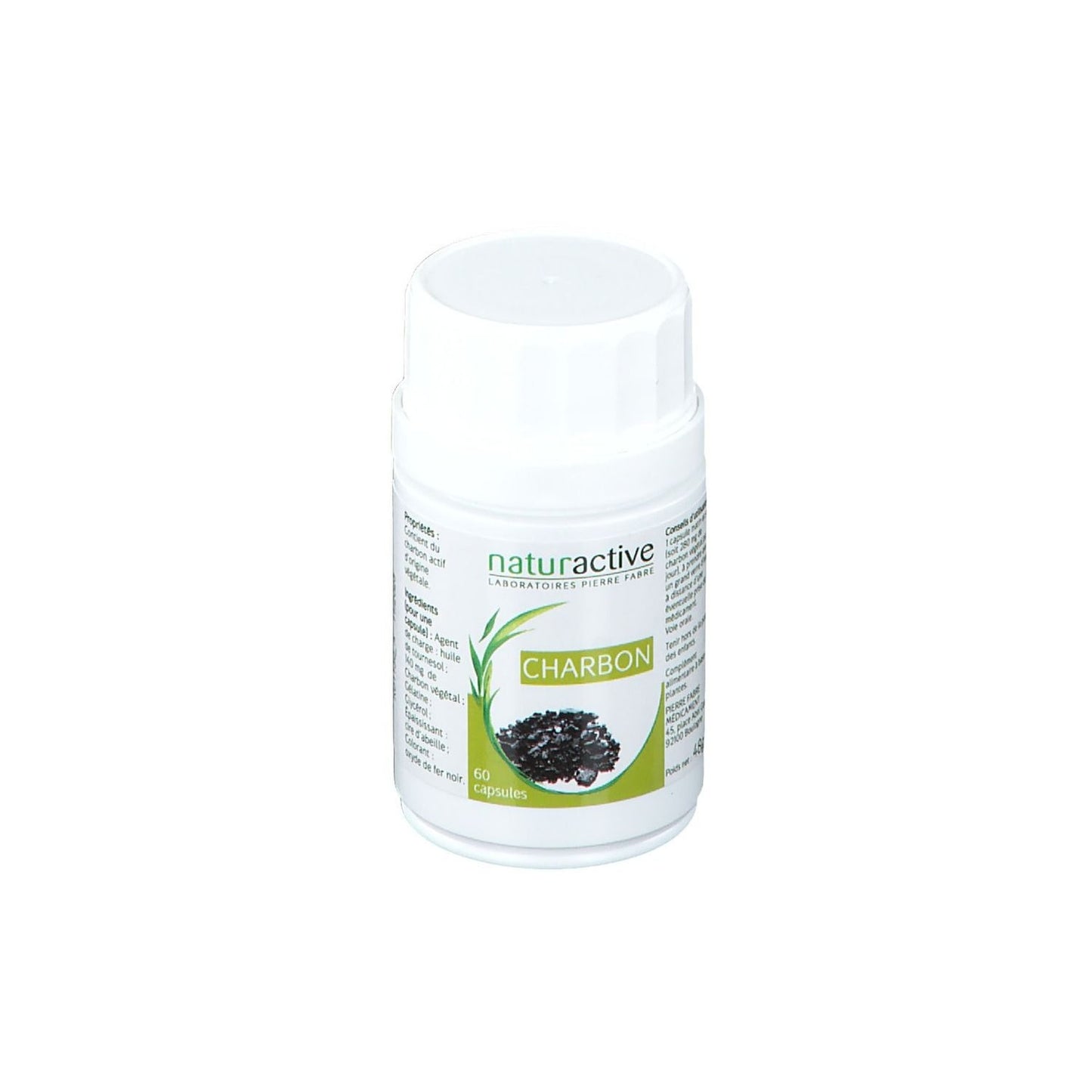 Naturactive Elusanes Carbón vegetal 60 cápsulas