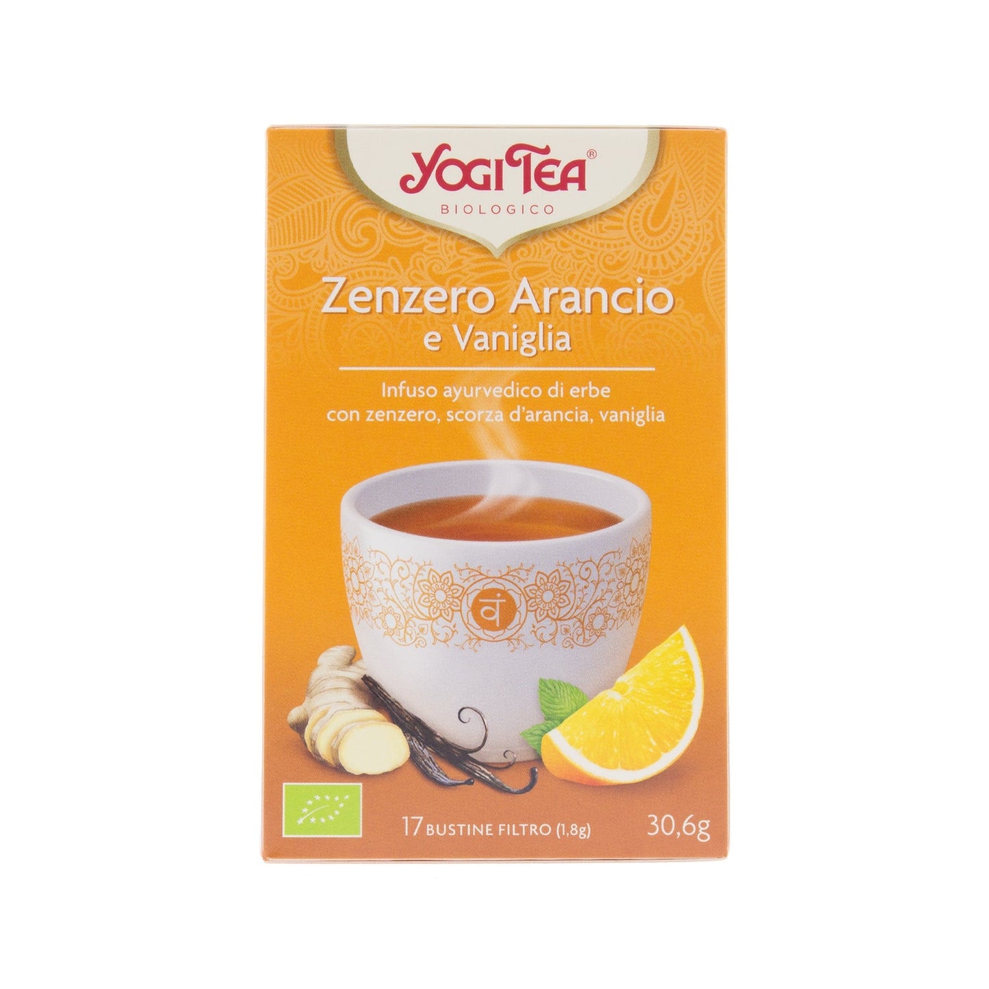 Yogi Tea jengibre naranja y vainilla 17 bolsas
