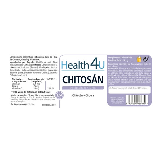 H4U Chitosán 30caps