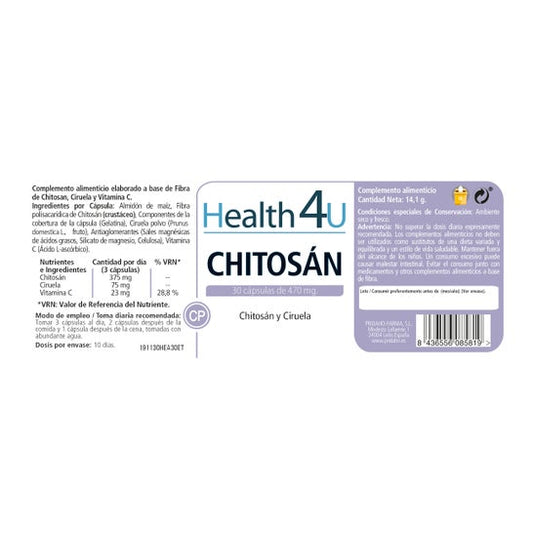 H4U Chitosán 30caps