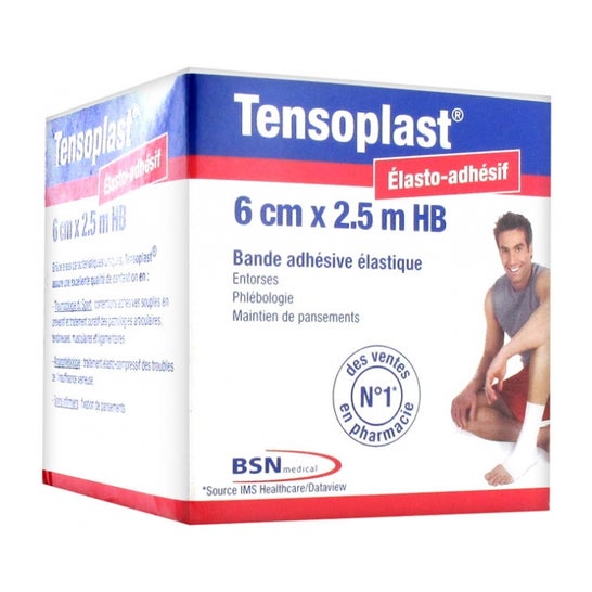 Tensoplast Hb Ex-Elastoplast Cinta Adhesiva Elástica 6cmx2.5m 1ud
