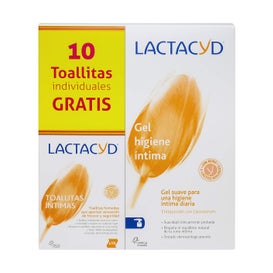 Lactacyd Pack Gel Higiene Íntima 400ml + Toallitas
