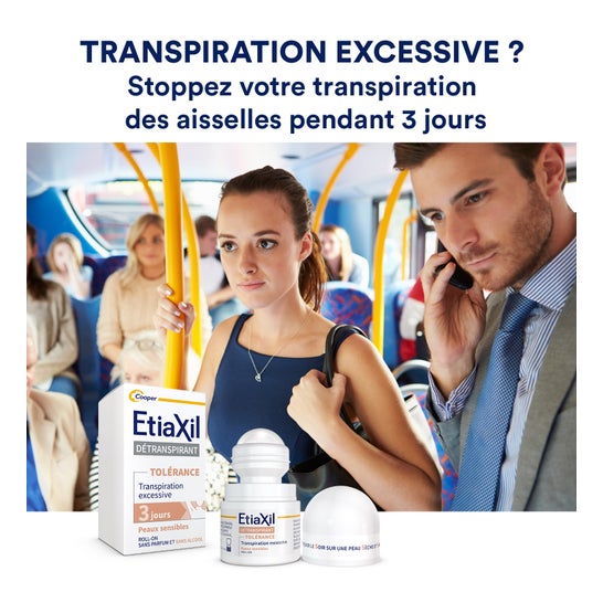 Etiaxil Détranspirant Tolérance Peaux Sensibles Roll-On 2x15ml