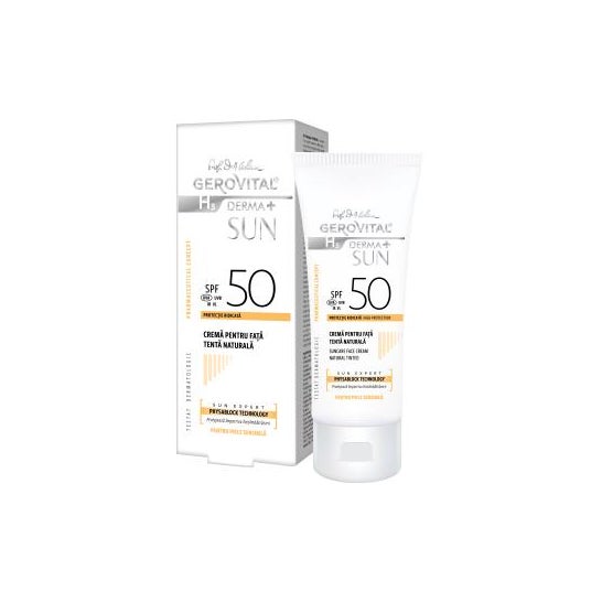 Gerovital Crema Solar SPF50 Tono Natural 50 ml