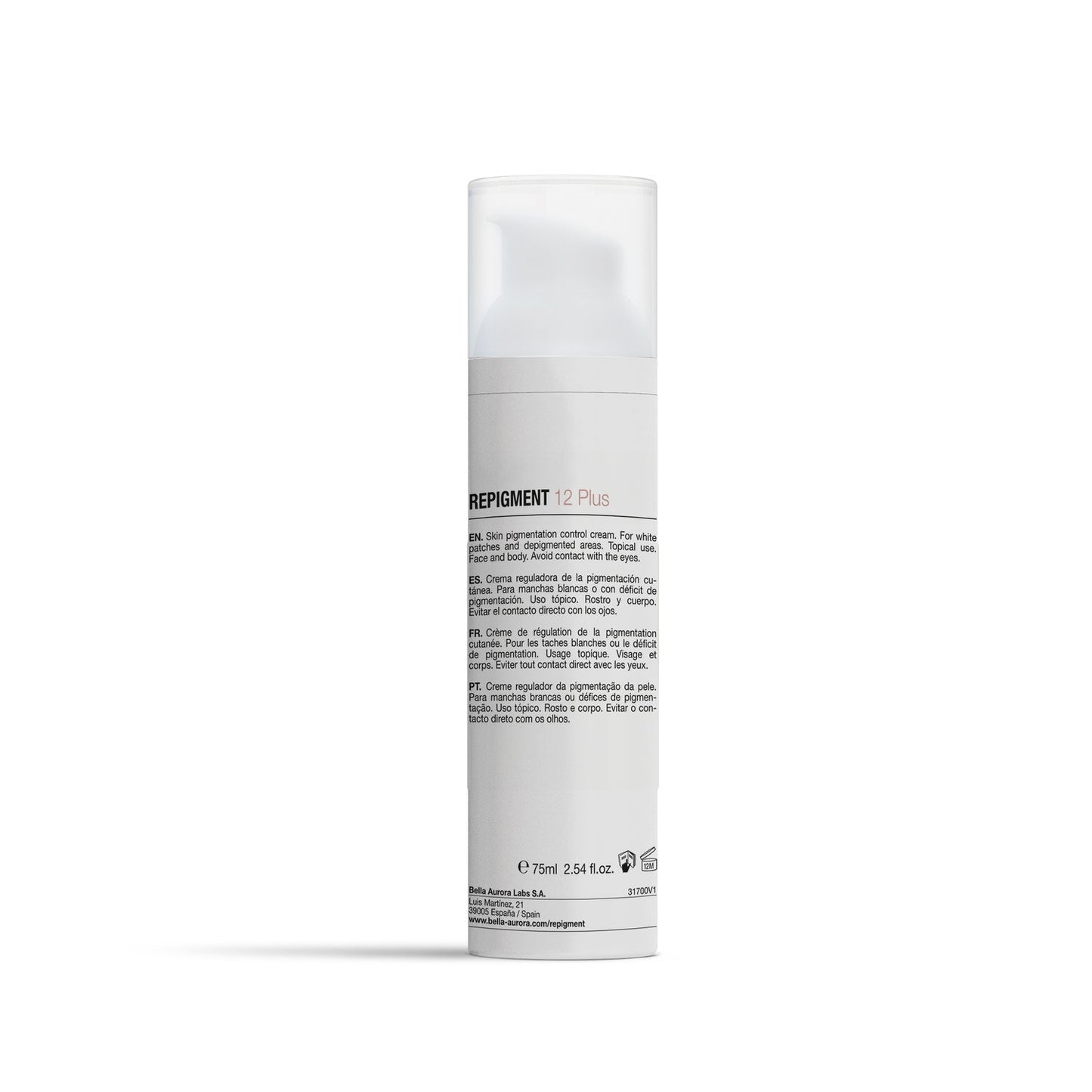 Bella Aurora Repigment12 Plus Crema Repigmentante Doble Acción 75ml