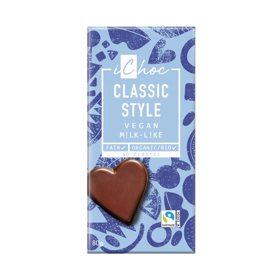 iChoc Classic Style Chocolate Vegan Milk-Like Bio 80 g