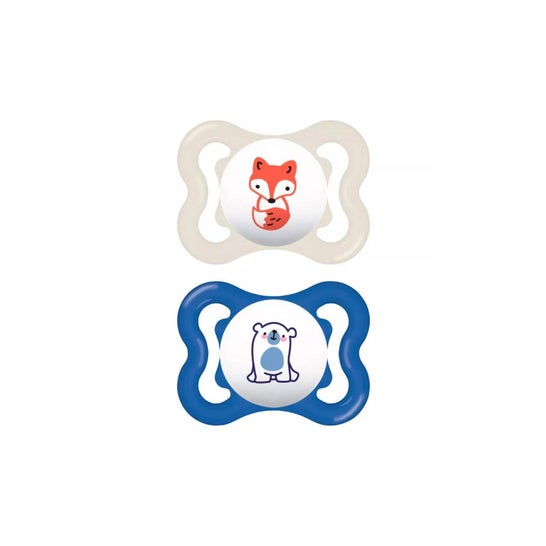 MAM Chupete Supreme 2-6 M Azul 2 uds