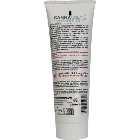 Vitalizenature Gel Crema Cbd Frío 1425mg 120ml