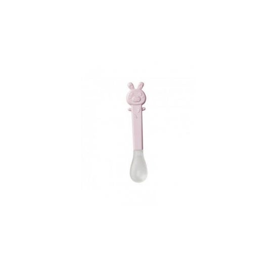 Saro Mi Primera Cuchara Punta Blandita +4M Rosa 1ud