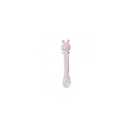 Saro Mi Primera Cuchara Punta Blandita +4M Rosa 1ud