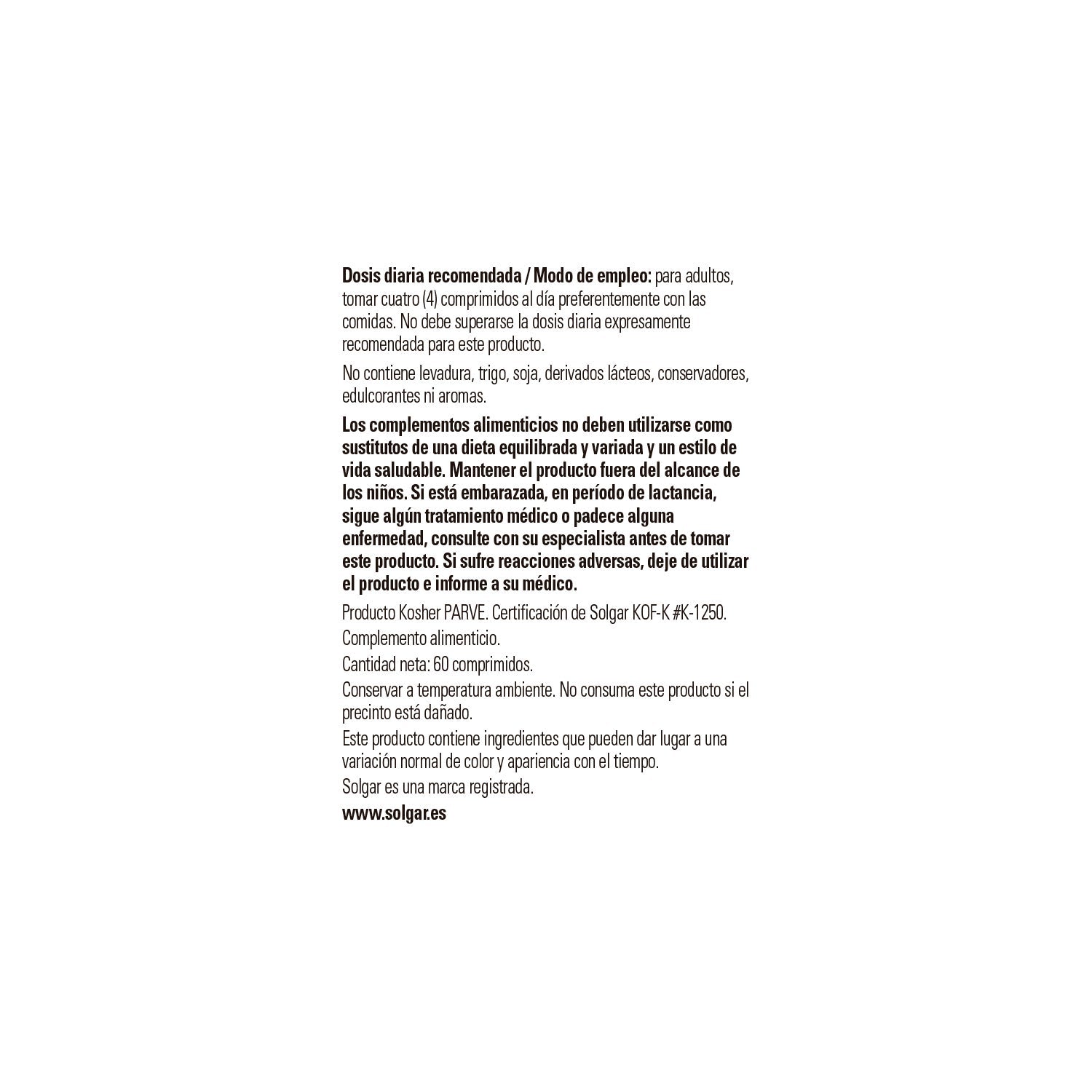 Solgar Citrato de Calcio con Vitamina D3 60comp