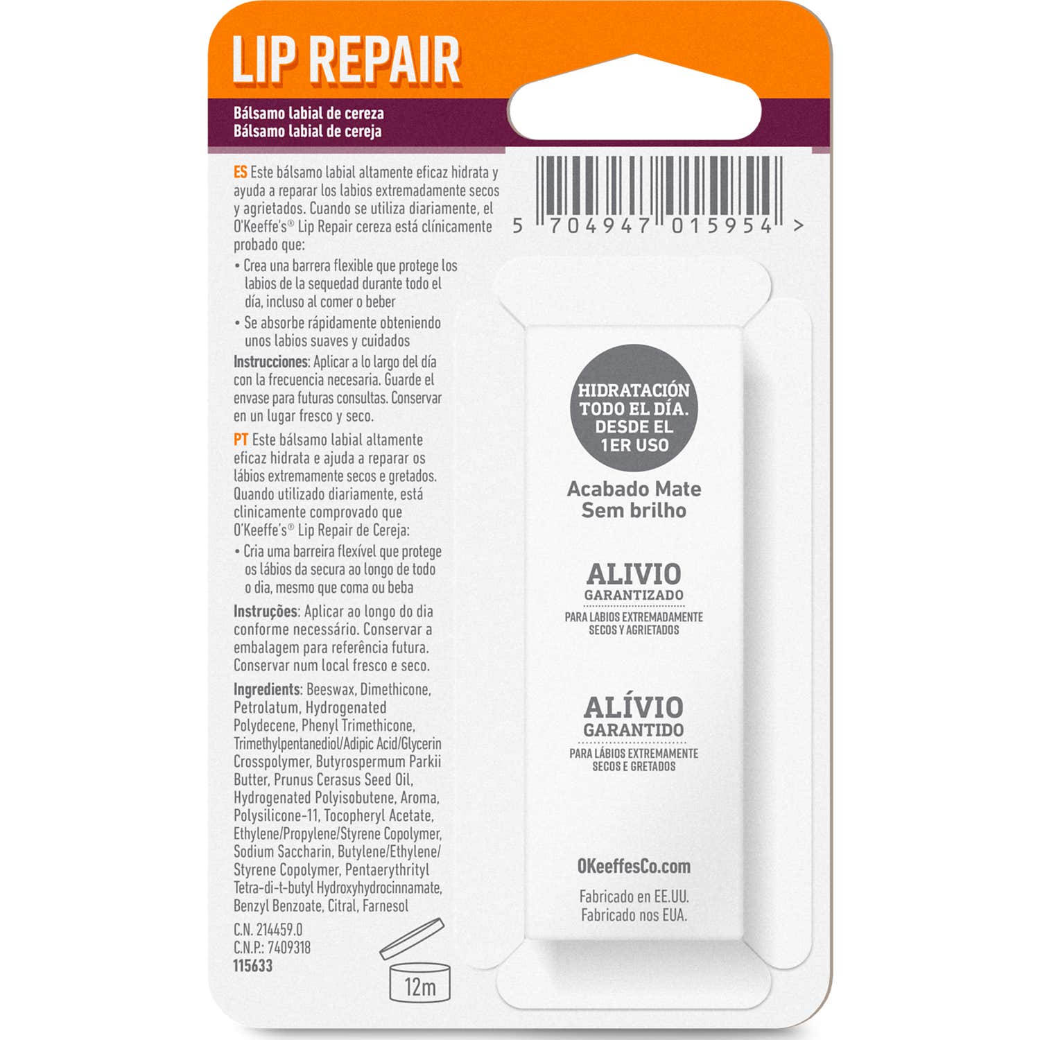 O'Keeffe's Lip Repair Cereza 4.2g