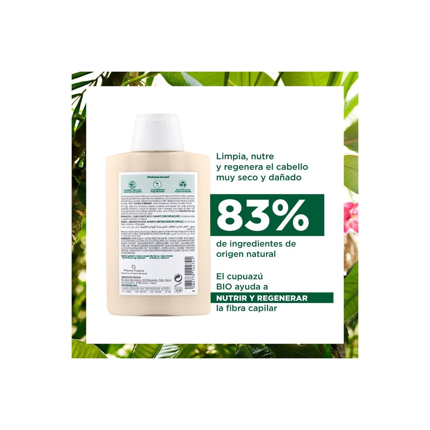 Klorane Champú al Cupuaçu BIO 200ml