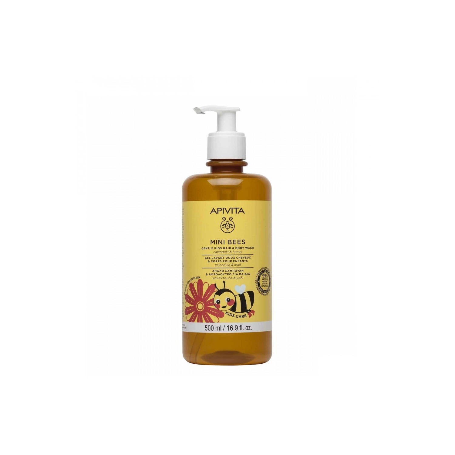 Apivita Mini Bees Gentle Kids Hair & Body Wash 500ml