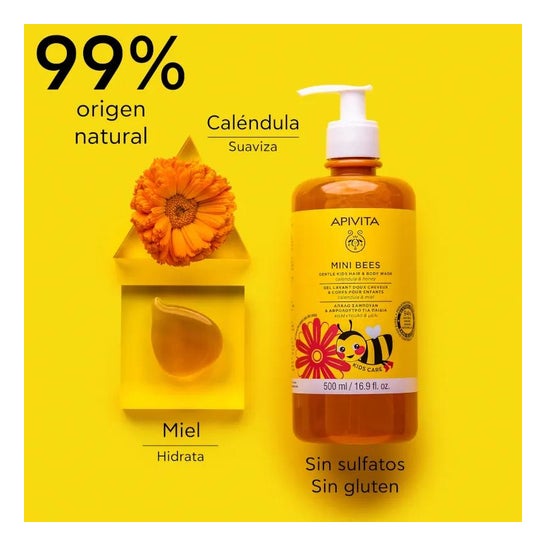 Apivita Mini Bees Gentle Kids Hair & Body Wash 500ml