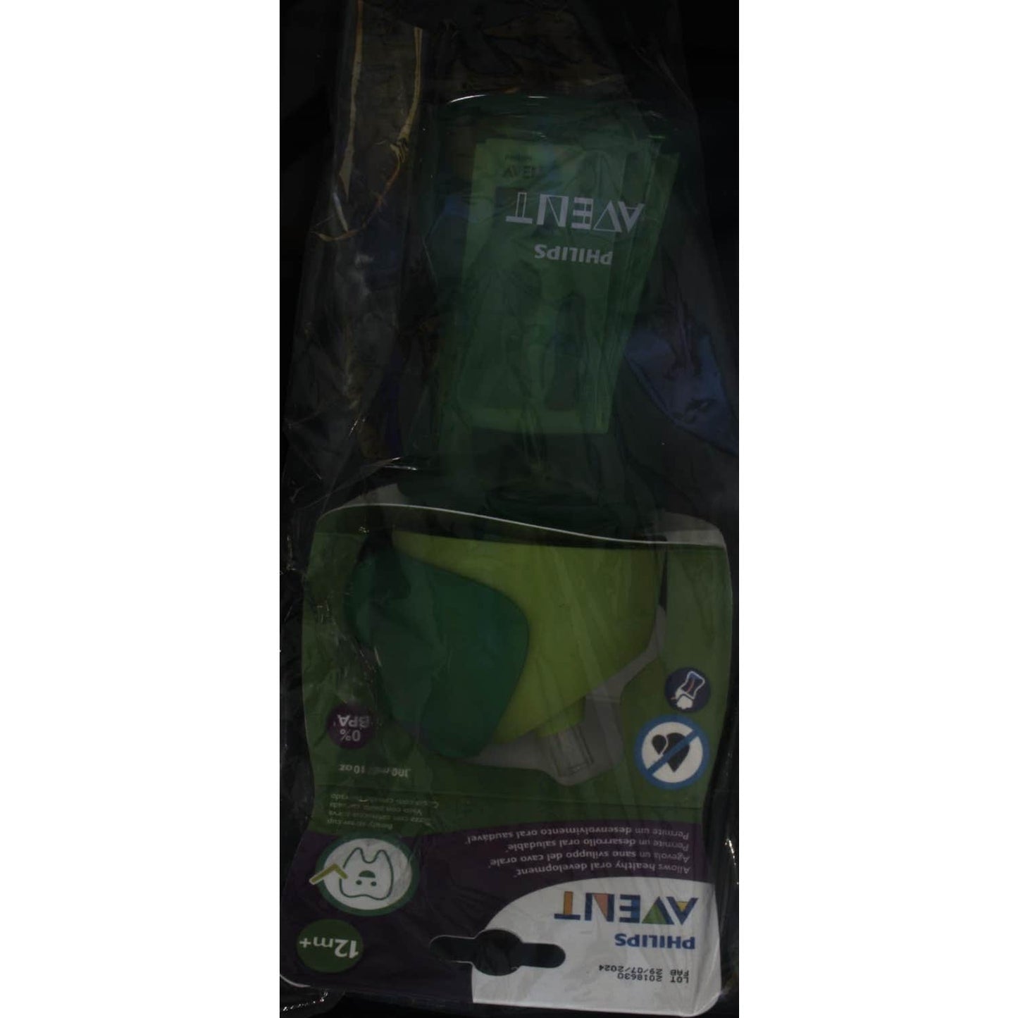 Avent Vaso pajita verde 300ml