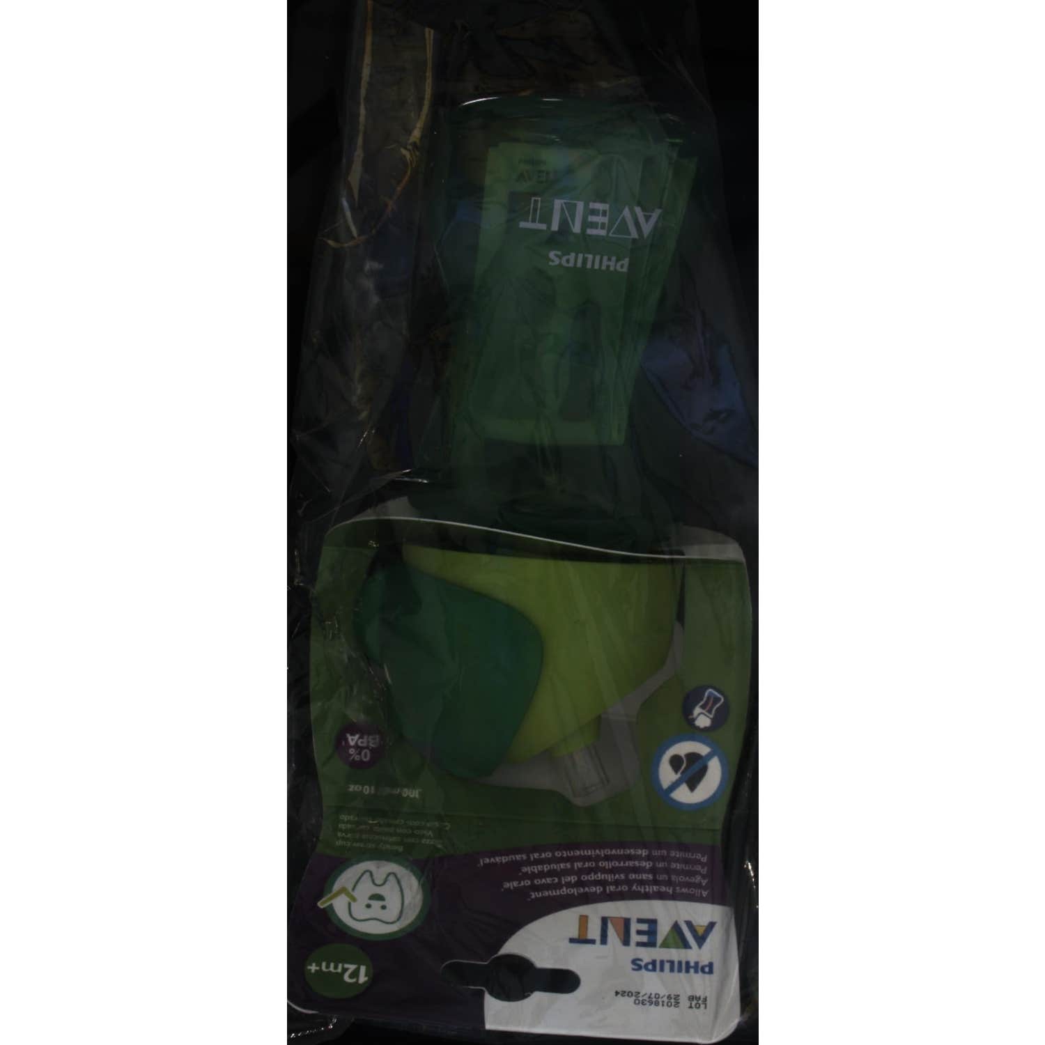Avent Vaso pajita verde 300ml