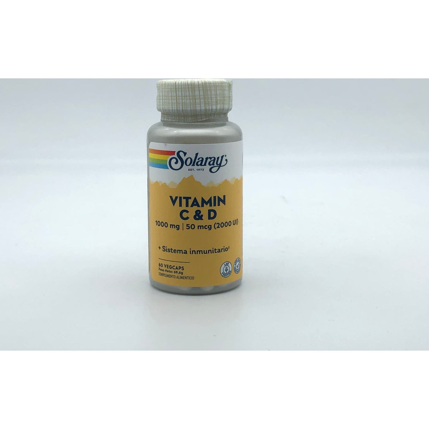 Solaray Vitamina C y D 60caps