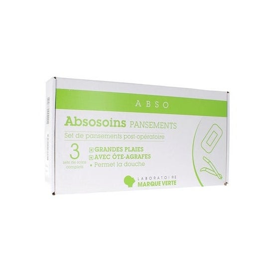 Abso Soin Set Pansements Plaies Chroniques Mechage 5 uds