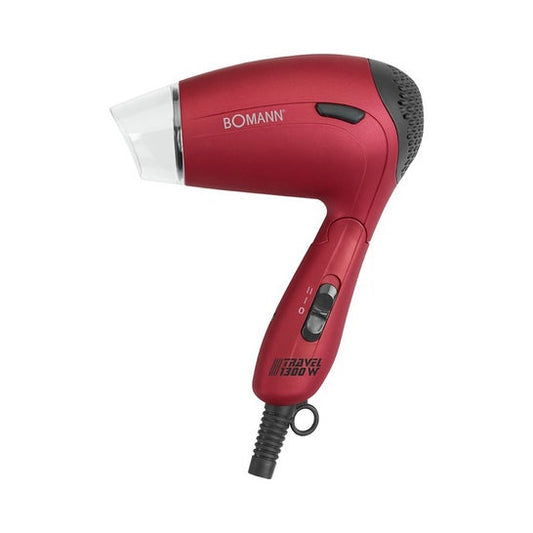 Bomann Secador Cabello Viaje Mango Plegable Rojo 1 ud