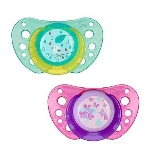 Chicco Chupete Physioair Rosa Silicona 12m