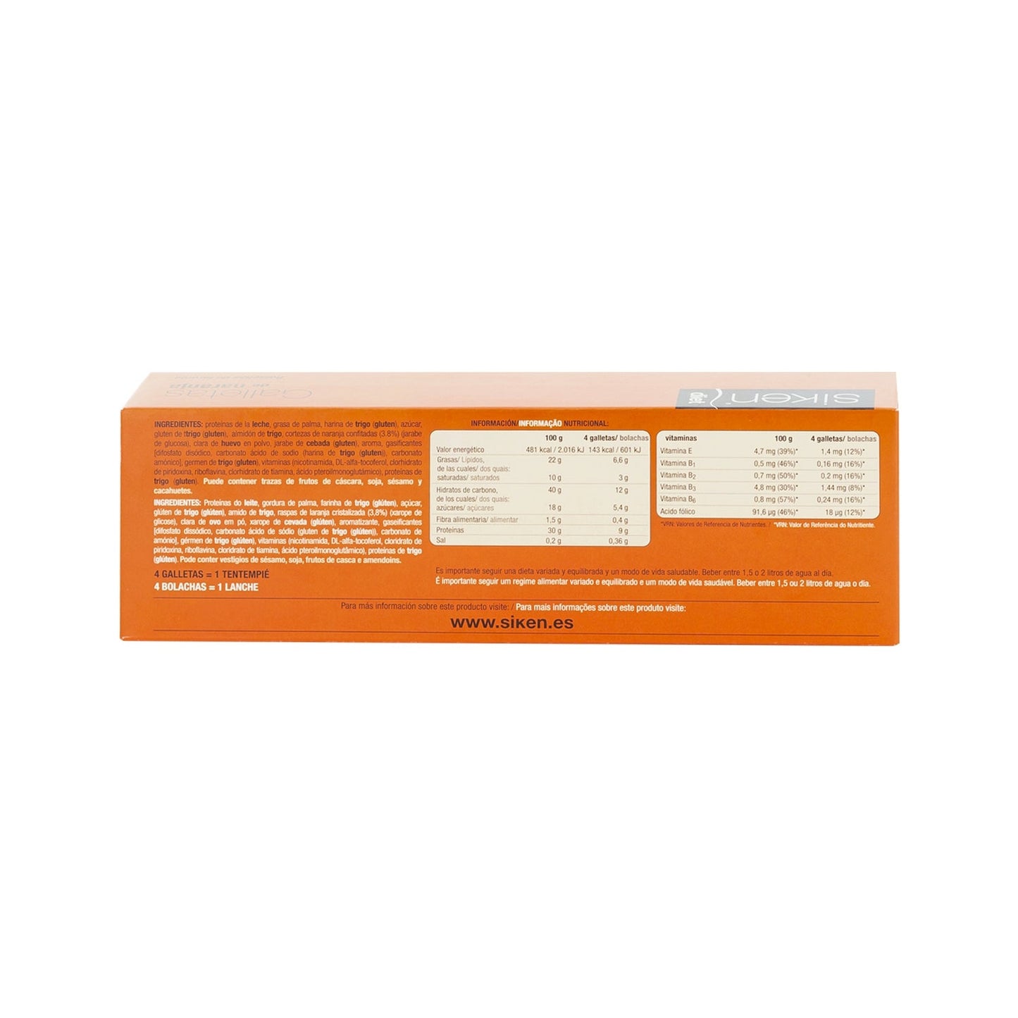 Siken Diet galletas naranja 15uds