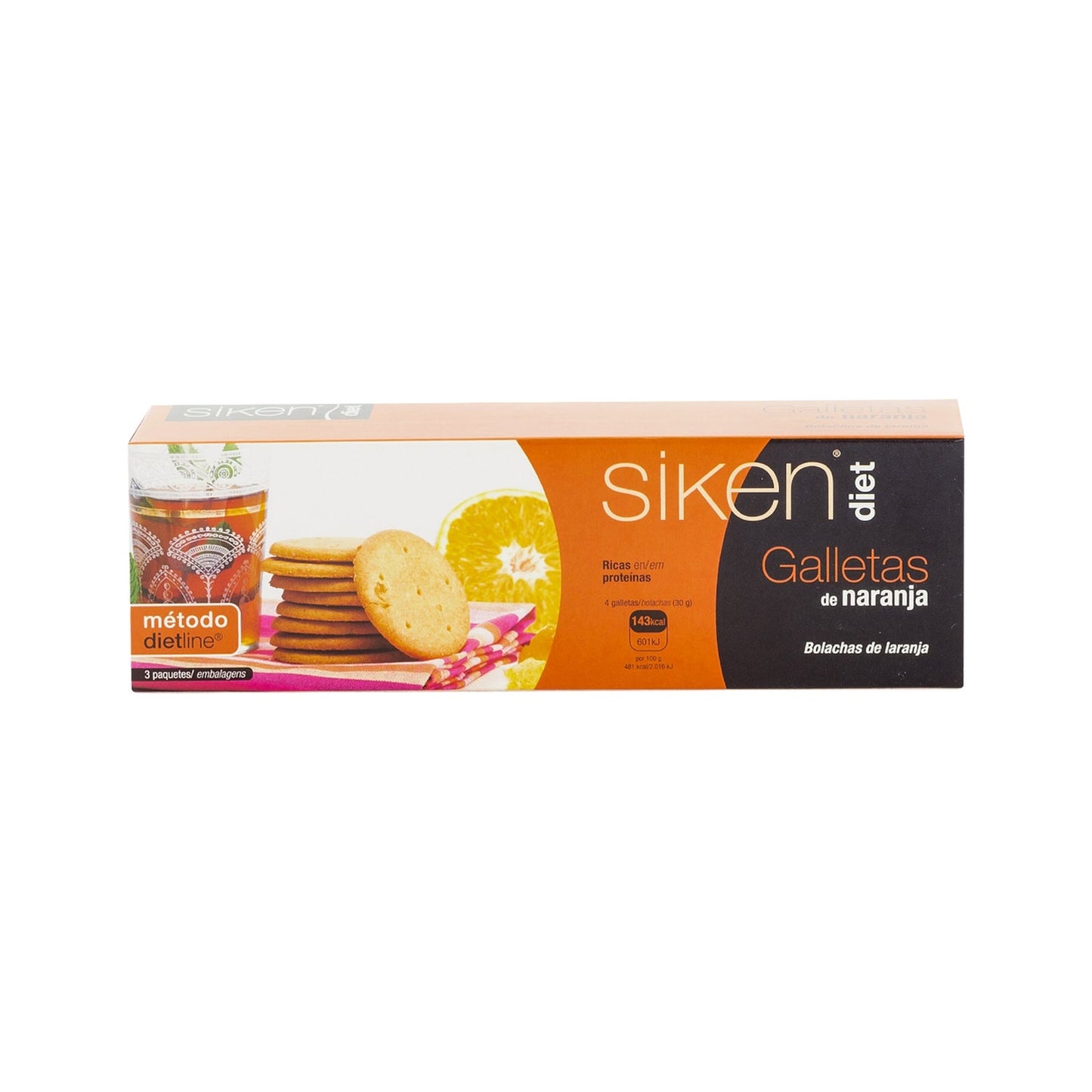 Siken Diet galletas naranja 15uds
