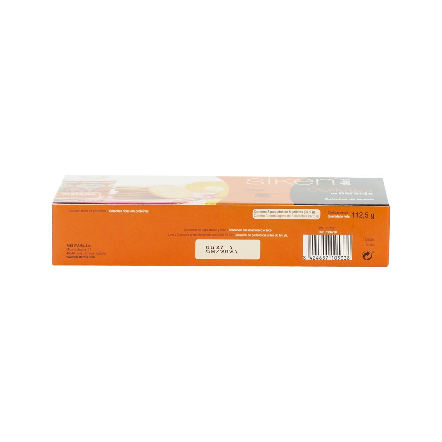 Siken Diet galletas naranja 15uds